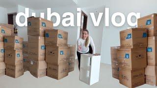 MOVE IN WITH ME!! + empty apartment tour after fire | chatty dubai vlog 