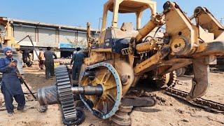 Restoration Komatsu Final Drive Assembly || How Dozer Final Drive and idler Wheel Repairing