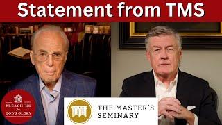 John MacArthur's The Master's Seminary Makes a Statement about Steve Lawson