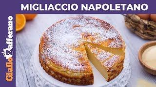 RICOTTA AND SEMOLINA FLOUR CAKE (Migliaccio): authentic Italian recipe