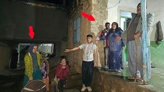 Razia took refuge in a man's house in the village because of the rain