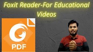 how to use Foxit reader for making educational video l PDF Reader l 2020