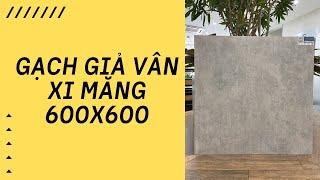 Gạch lát nền giả vân xi măng 600x600 eurotile #shorts