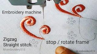 Free motion different stitches for embroidery | Machine embroidery industrial zigzag machine