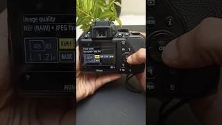 Nikon D3500 camera settings for image quality #shorts #dslr #nikon