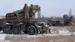 Russia Show Moment Launch New Rocket BM-27 ''Uragan'' it's Very Brutal