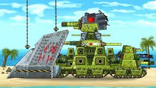 WE MADE THE KV-44 A FORTRESS! So that he can defeat the Japanese Dora! - Cartoons about tanks