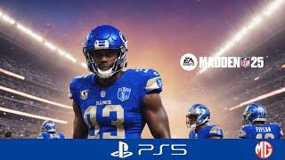 Rams vs Lions in Madden NFL 25 on PS5! Mundo Gamer Brasil