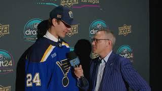 One-on-one interview with Adam Jecho at 2024 NHL Draft