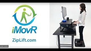 iMovR ZipLift+ 35" Standing Desk Converter