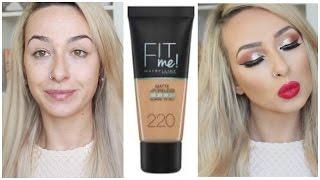 First Impressions Maybelline FIT ME! Matte and Poreless Foundation | DramaticMAC