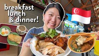 SINGAPORE CHINATOWN FOOD TOUR! 24 Hours Eating in Singapore  (chicken rice, kaya toast & more!)