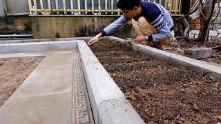 How farmers make clean and simple vegetable beds for planting