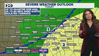 DFW Weather: Chances for severe storms in North Texas today