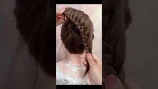 Beautiful bun hairstyle for summer #hairstyle #shorts #stylewithme #hairstylehorts