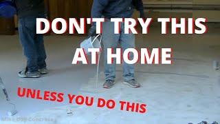 DIY Epoxy Flake Garage Floor (Don't Try This At Home UNLESS!)
