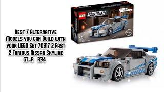 Best 7 Alternate Builds for LEGO Set 76917 2 Fast 2 Furious Nissan Skyline GT-R (R34)