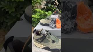 UNDEFEATED x Jordan Air Jordan 4 “Olive Canvas” #sirkicks #sirsneaker #jordanshoes #jordan4