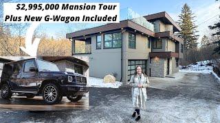 This $2,995,000 Mansion Comes With NEW G-WAGON| Canadian Houses| Luxury Real Estate in Edmonton, AB