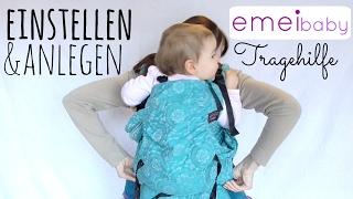 Emeibaby Tragehilfe | Einstellen und Anlegen | Bauch- und Rückentrage