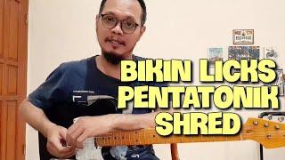 Bikin LICKS Sendiri ‼️ | PENTATONIC SHRED Emang Bisa? PENTATONIK RUN #belajargitar #pentatonikminor