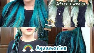 TUTORIAL cat rambut aquamarine || Cat rambut mint ash pakai miranda