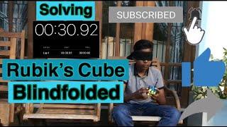 Solving Rubiks Cube BlindFolded |Hazim Ismail |