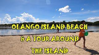 OLANGO ISLAND BEACH & TOUR AROUND THE ISLAND.  MANY INTERESTING SITES HERE.