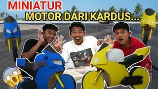 BIKIN MOTOR MOTO GP WARNA WARNI, BISA BALAPAN? | Miniatur Kardus | Mikael TubeHD