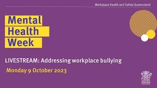 Addressing workplace bullying