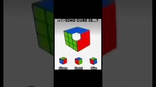 ￼￼￼￼What is the missing cube