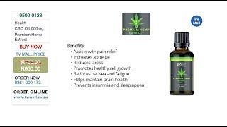 Premium Hemp Extract 600mg CBD Oil 30ml: 0500-0123