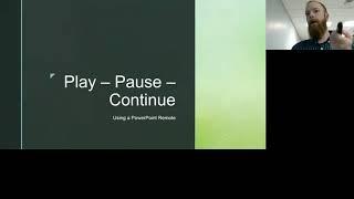 Using a remote to Play Pause Play a video in PowerPoint