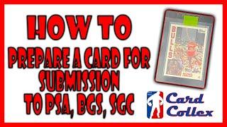 How To Prepare A Card For Submission To PSA, BGS, SGC #Shorts