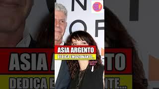 ASIA ARGENTO RICORDA ANTHONY BOURDAIN: TOCCANTE DEDICA SOCIAL PER IL COMPLEANNO