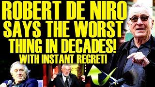 ROBERT DE NIRO SNAPS AFTER GETTING FIRED BY STUDIO! WORST COMMENTS IN DECADES WITH INSTANT REGRET!