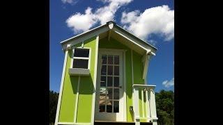 Cute Lime Green 72 sqr ft Tiny house by Trekker Trailers