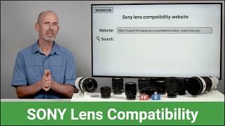 Sony Lens Compatibility