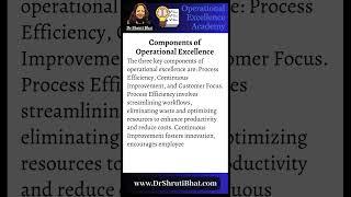 Components of Operational Excellence | What Are the Three Components of Operational Excellence?