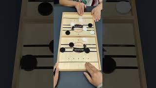 Super winner Whoever clears the board first wins. Sling Puck Game #shorts #carromboard #viral