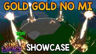 Gold Gold No Mi Showcase In King Legacy (New Fruit) | Update 4.6.0