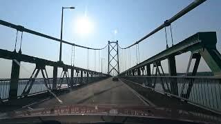 Orleans Island Bridge drive both directions Quebec Canada