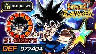 100% EZA STR LR ULTRA INSTINCT GOKU LEVEL 10 LINKS!!! Dragon Ball Z Dokkan Battle