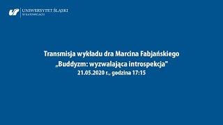 Transmisja wykładu dr. Marcina Fabjańskiego (Wydział Humanistyczny UŚ)