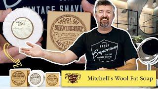 Original MITCHELL'S WOOL FAT Shave Soap Wet Shaving Product Spotlight