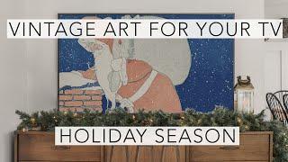 Holiday Season | 3Hrs of 4K HD Paintings | Turn Your TV Into Art | Vintage Art Christmas Slideshow