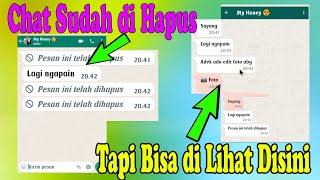 Cara Melihat Pesan Yang Sudah Dihapus/Ditarik di WhatsApp - Hadicun