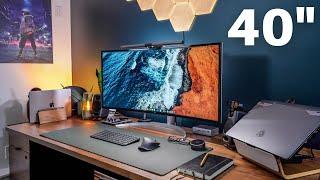 The Ultimate Productivity Monitor in 2022 - My LG 5K 40-inch UltraWide Monitor Setup!