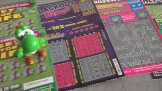 #45 Lottery Challenge Scratcher Tickets From Nevada Arcade Channel & Yoshi