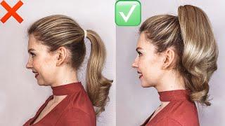 LIFE HACK FOR GIRLS: HOW TO MAKE A BEAUTIFUL VOLUMINOUS HIGH PONYTAIL